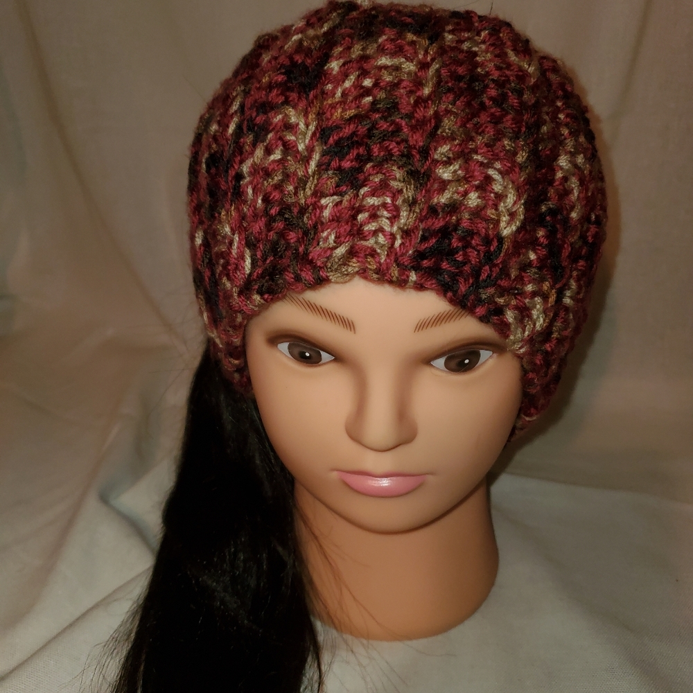 Wine & Desert Camo Headband, Wine & Desert Camo Ear Warmer, Handmade